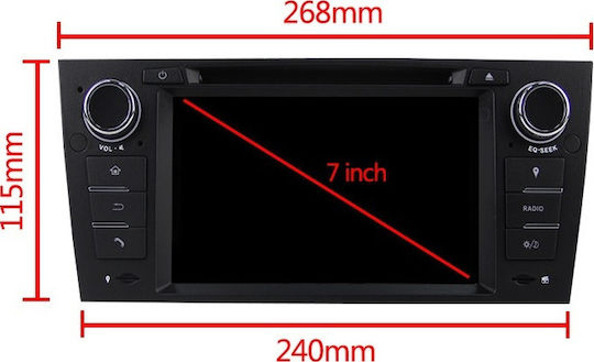 Автомобилна Аудио Система (Блутут/USB/WiFi/GPS/Apple-Carplay/Android-Auto) с Тъчскрийн 2"