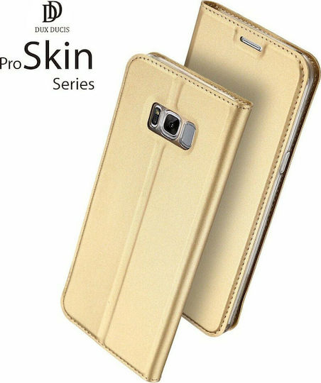 Dux Ducis Skin Pro Series Buchen Sie Synthetisches Leder Gold (Galaxy S8+)