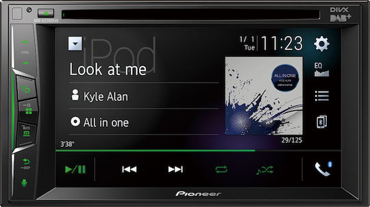 Pioneer Car Audio System 2DIN (Bluetooth/USB/AUX/WiFi/GPS/Apple-Carplay/Android-Auto) with Touch Screen 6.2"