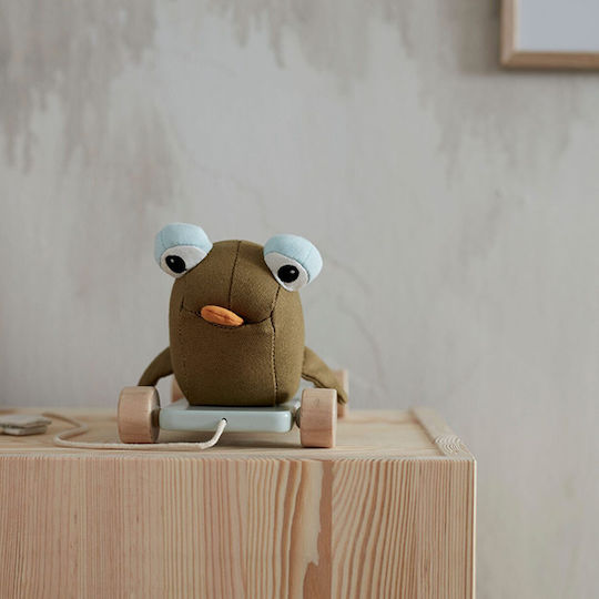 Kids Concept Συρόμενο Παιχνίδι Τρεχαλίτσα Δεινοσαυράκι από Ύφασμα για 18+ Μηνών
