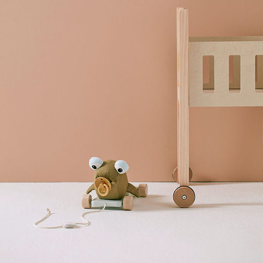 Kids Concept Συρόμενο Παιχνίδι Τρεχαλίτσα Δεινοσαυράκι από Ύφασμα για 18+ Μηνών