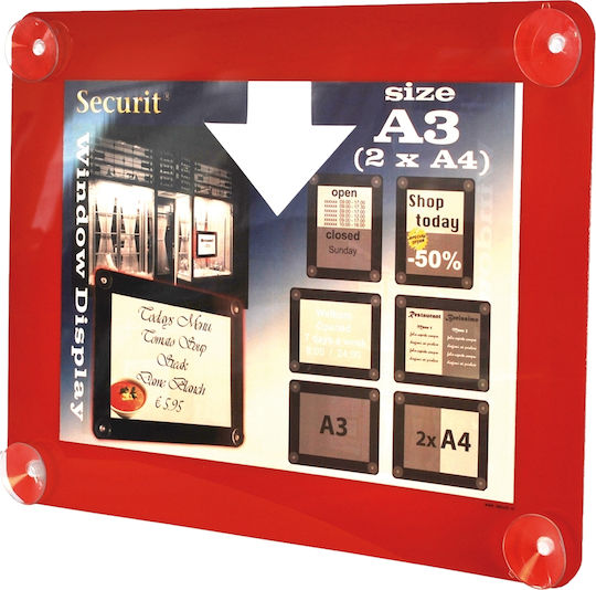 Securit PFW-A3-RD Κορνίζα A3 Κόκκινη