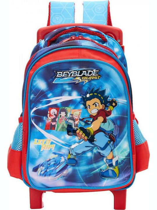 Gim Beyblade Kindergarten School Trolley Bag Blue