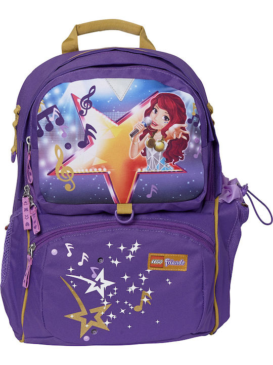 Lego Freshmen Friends Popstar School Bag Backpack Elementary, Elementary in Purple color 23lt