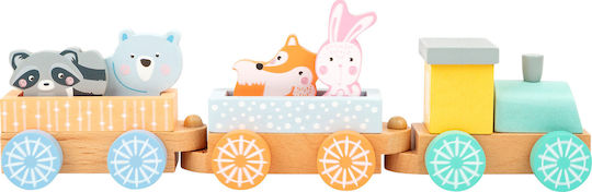 Small Foot Vehicle Train With Animals made of Wood for 18++ Months