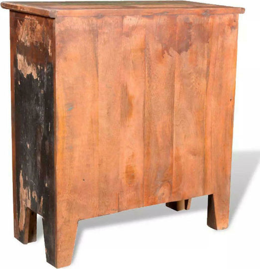 Chest of Drawers of Solid Wood with 4 Drawers 65x30x70cm