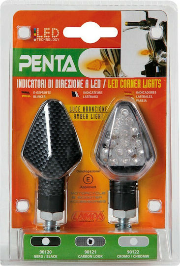 Lampa Flash за Мотоциклет LED 2бр 90121