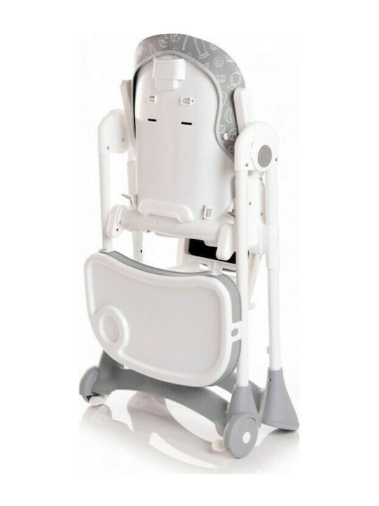 Lorelli Campanella Foldable Baby Highchair with Adjustable Height Blue Surf Bears