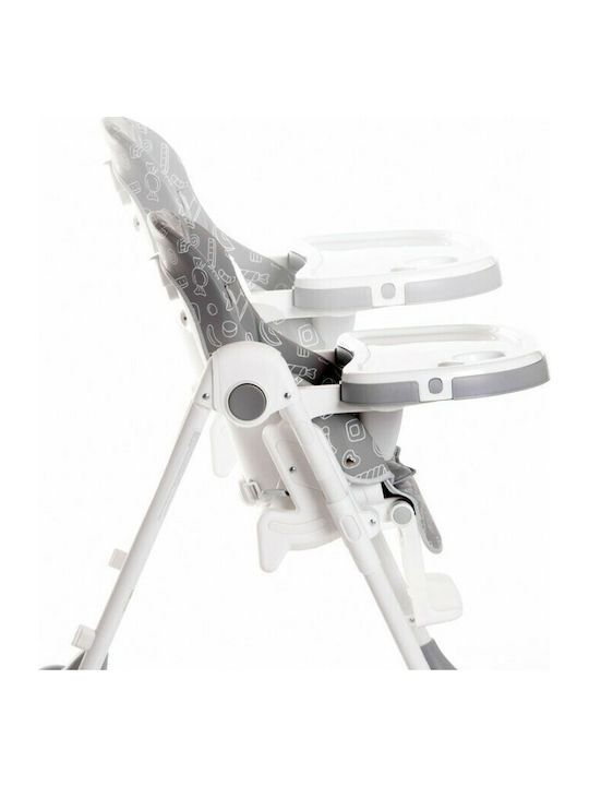 Lorelli Campanella Foldable Baby Highchair with Adjustable Height Gray