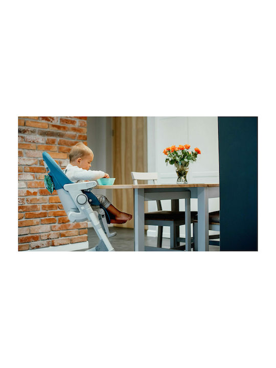 Lionelo Cora Klappbarer Baby Hochstuhl 2 in 1 mit Höhenverstellbar Grau
