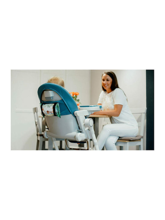 Lionelo Cora Klappbarer Baby Hochstuhl 2 in 1 mit Höhenverstellbar Grau