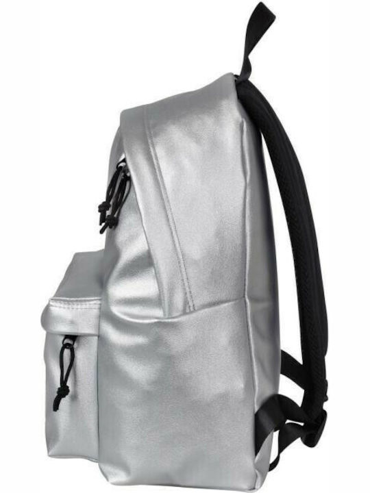 Lyc Sac City Limited Edition Schulranzen Rucksack Junior High-High School in Silber Farbe 24Es