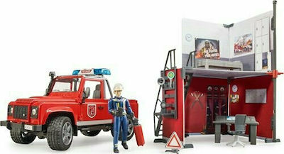 Bruder Land Rover με Πυροσβέστη Car with Set 1:16 Fire Truck for 3++ Years