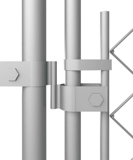 vidaXL Металик Парк За Кучета 800x400x200см Сребрист
