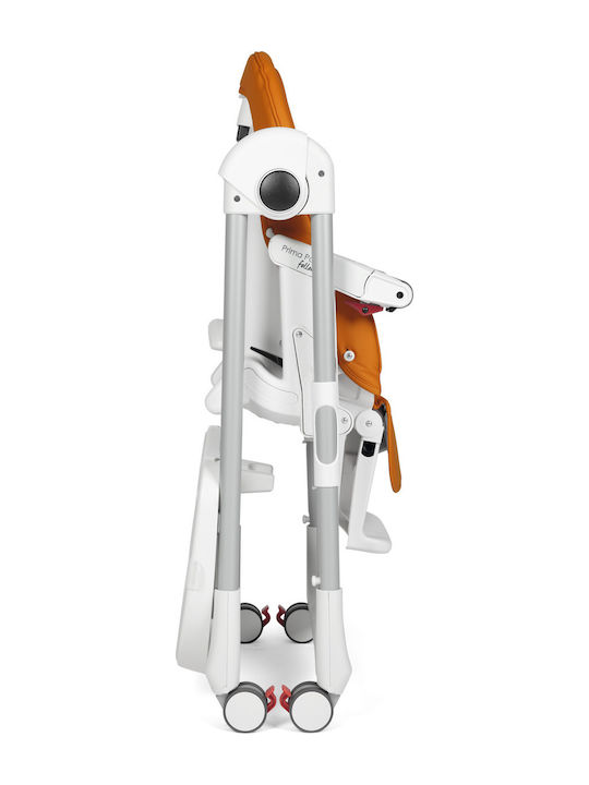 Peg Perego Prima Pappa Follow Me Αναδιπλούμενο Καρεκλάκι Φαγητού με Ρυθμιζόμενο Ύψος Μαύρο