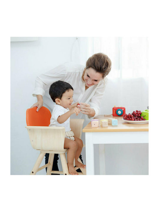 Plan Toys Scaun Înalt De Masă Bebe Portocaliu