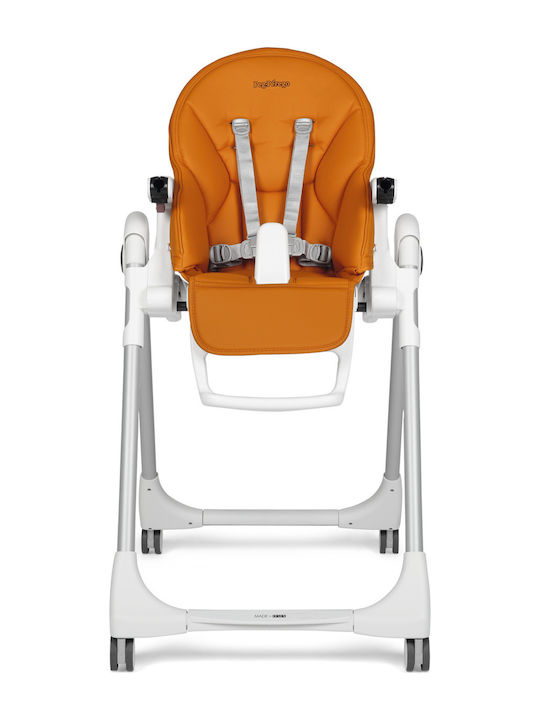 Peg Perego Prima Pappa Follow Me Αναδιπλούμενο Καρεκλάκι Φαγητού με Ρυθμιζόμενο Ύψος Μαύρο