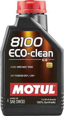 Motul Eco-Clean Synthetic Car Lubricant 0W-30 C2 1lt