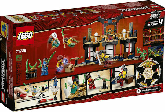 LEGO Ninjago Legacy Templul Turneului Elementelor Pentru 6+ Ani 283 Bucăți