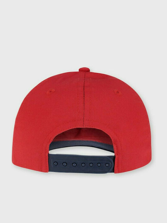 Mayoral Kids' Hat Jockey Fabric Red