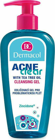 Dermacol Acneclear Make-Up Removal & Cleansing Gel Gel Αφαίρεσης Μακιγιάζ Προσώπου για Ακνεϊκές Επιδερμίδες 200ml