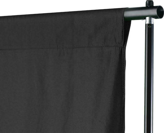 vidaXL Φωτογραφικό Φόντο Χάρτινο 300x600εκ. Μαύρο