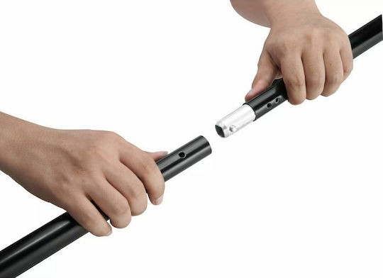vidaXL Telescopic Support System & Photographic Background Photography Backdrop Fabric 300x500cm White