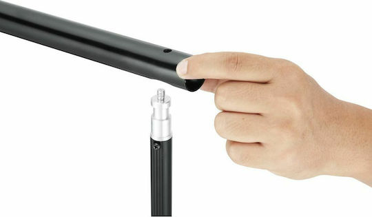 vidaXL Telescopic Support System & Photographic Background Photography Backdrop Fabric 300x500cm White