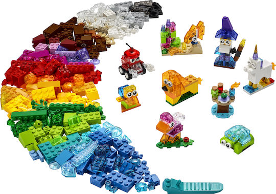 LEGO Classic Creative Transparent Bricks για 4+ Ετών