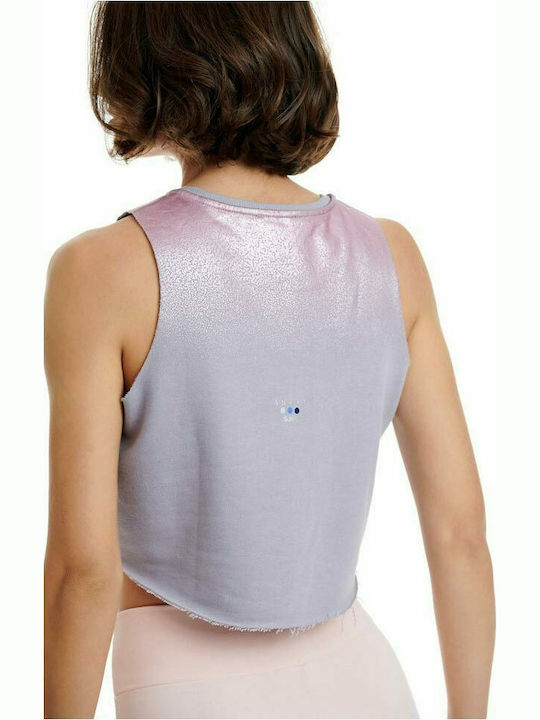 BodyTalk 1211-904520 Crop Top Sportiv pentru Femei fără Mâneci Lila