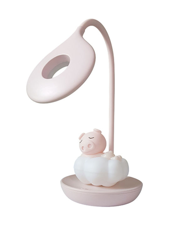 Led Kids Desk Lamp Bright Sun Honey Piggy Pink