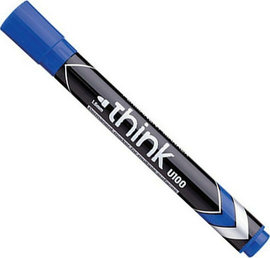 Deli Ανεξίτηλοι Μαρκαδόροι Μπλε 1.5mm Σετ 12τμχ