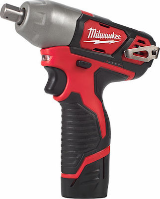 Milwaukee M12 BIW12-202C Brushless Impact Wrench Battery 12V 2x2Ah with Socket 1/2"