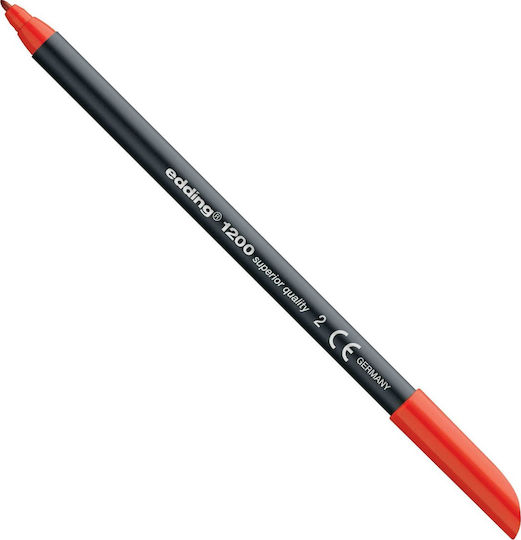Edding 1200 Μαρκαδόρος Σχεδίου Κόκκινος 1mm