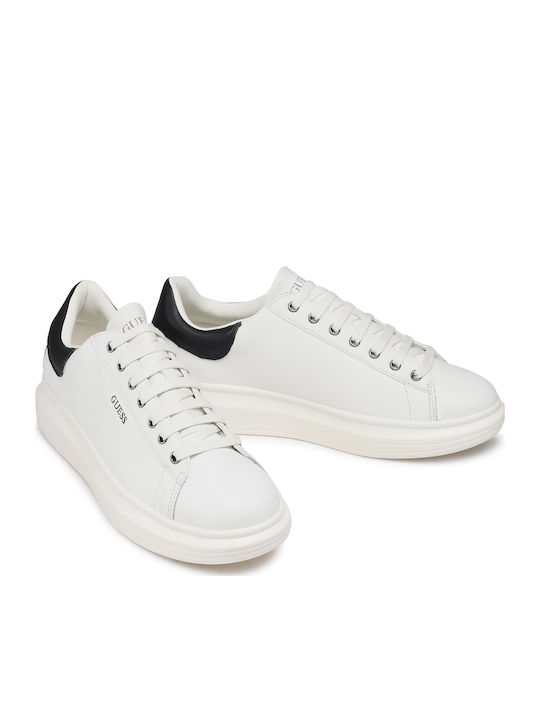 Guess Salerno Men's Sneakers White FM5SLR-LEA12-WHBLU