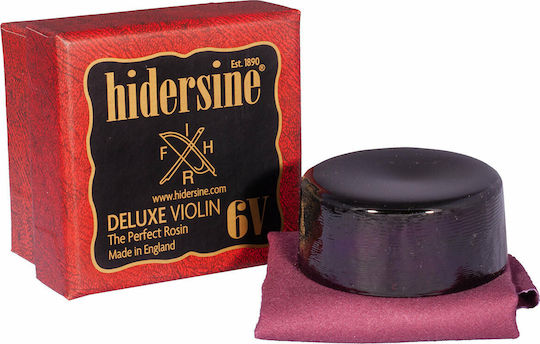 Hidersine Deluxe Violin Rosin 6V Kolophonium in Schwarz Farbe Dunkelheit