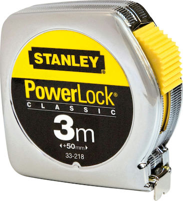 Stanley Power Lock Tape Measure with Auto-Rewind 12.7mm x 3m