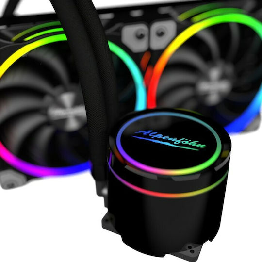 Alpenfoehn Gletscherwasser 240 ARGB Sisteme De Răcire Cu Apă AIO CPU Cu 2 Ventilatoare 120mm