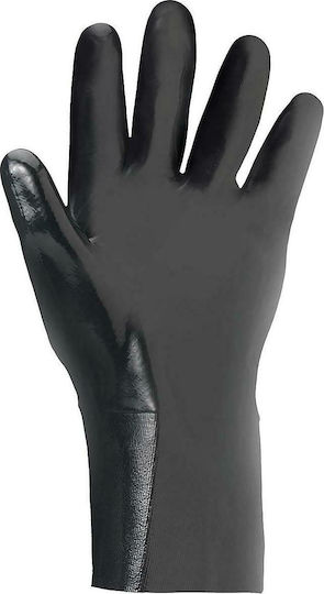 Ansell AlphaTec® 09-922 Αδιάβροχα Γάντια Εργασίας Μαύρα Νεοπρενίου/Βαμβακερά Γενικής Χρήσης