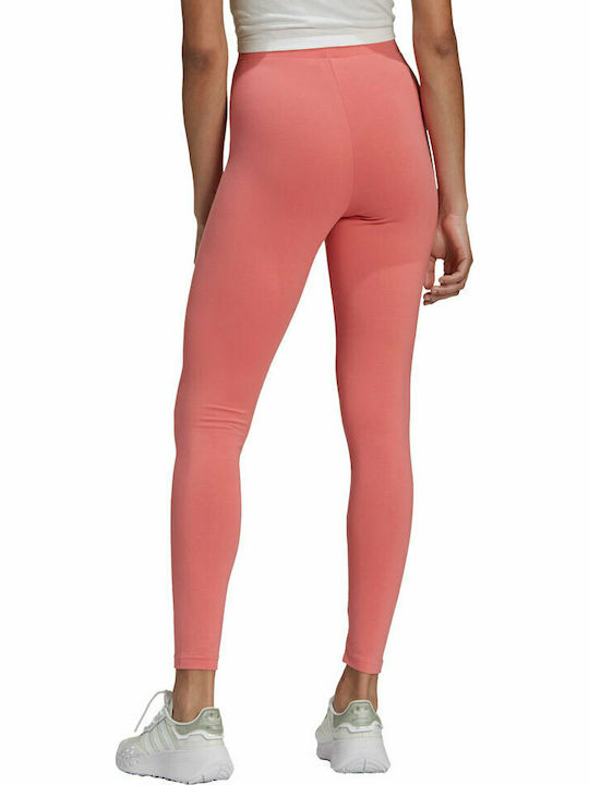 Adidas Loungewear Adicolor Essentials Γυναικείο Cropped Κολάν Ψηλόμεσο Ροζ