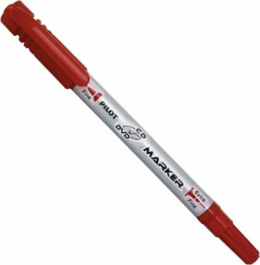 Pilot Marker Pen Μαρκαδόρος για CD/DVD Red 2mm