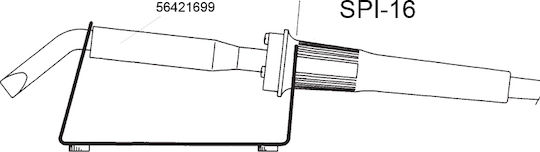 Weller Soldering Iron Electric 15W with μεταλλική επιτραπέζια βάση στήριξης