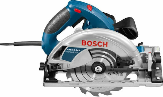 Bosch GKS 65 GCE Δισκοπρίονο 1800W με Ρύθμιση Ταχύτητας και με Σύστημα Αναρρόφησης