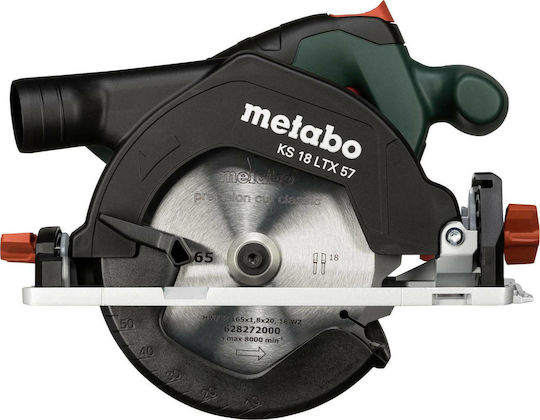 Metabo KS 18 LTX 57 Solo Circular Saw 18V with Suction System 601857840