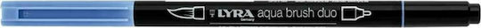 Lyra Aqua Brush Duo Design Marker 4mm Blue