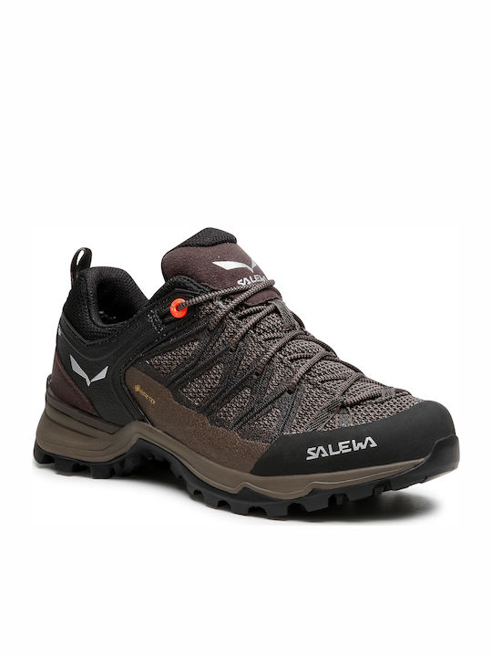 Salewa MTN Trainer Lite GTX Γυναικεία Ορειβατικά Παπούτσια Αδιάβροχα με Μεμβράνη Gore-Tex Καφέ