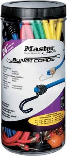 Master Lock Χταπόδι Αποσκευών Αυτοκινήτου 100cm 2 Άκρων 60/80/100cm Γκρι 12τμχ