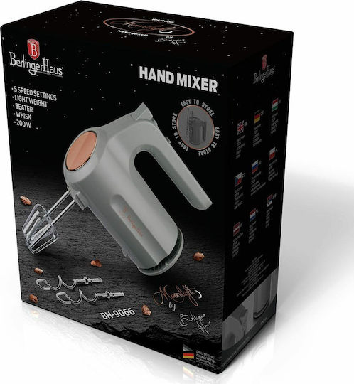 Berlinger Haus Mixer Handmixer 200W Gray