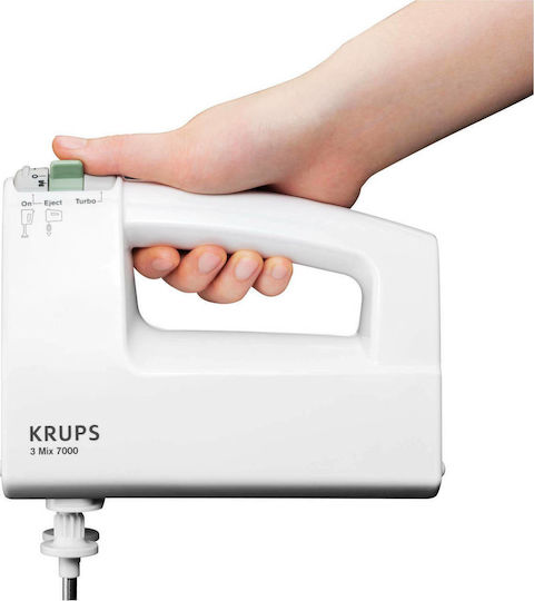 Krups 3 Mix 7000 Μίξερ Χειρός 350W Λευκό