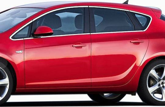 S-dizayn Trim Μαρκε Παραθύρων Αυτοκόλλητα Χρωμίου 12τμχ Opel Astra J 4D 2012 /SD